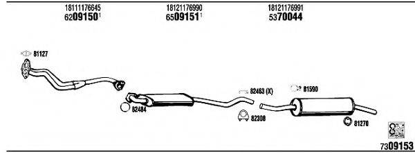 WALKER BW40108A Система выпуска ОГ