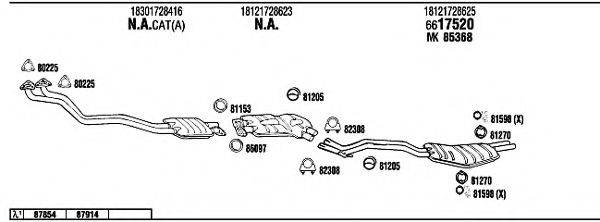 WALKER BW52513A Система выпуска ОГ