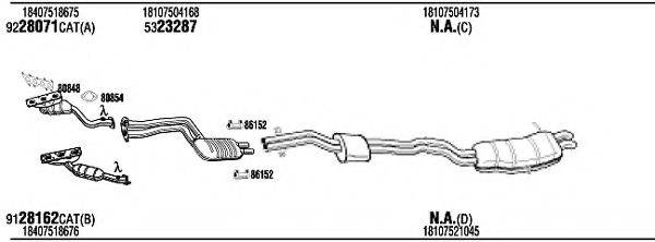 WALKER BWH15450B Система выпуска ОГ