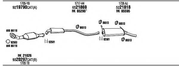 WALKER CI16004 Система выпуска ОГ