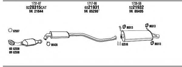 WALKER CI16006 Система выпуска ОГ