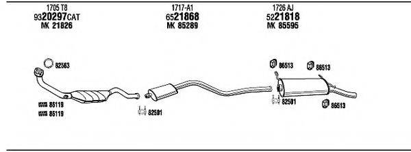 WALKER CI16012 Система выпуска ОГ