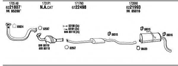 WALKER CIH05722A Система выпуска ОГ
