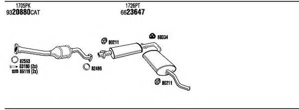 WALKER CIH16762AA Система выпуска ОГ