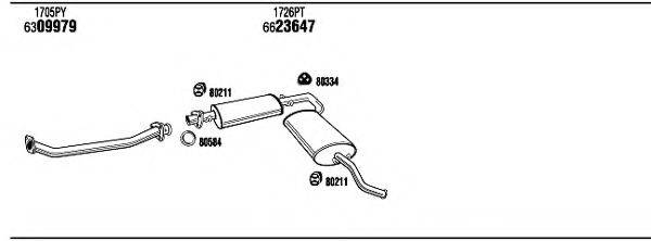 WALKER CIH16762AB Система выпуска ОГ