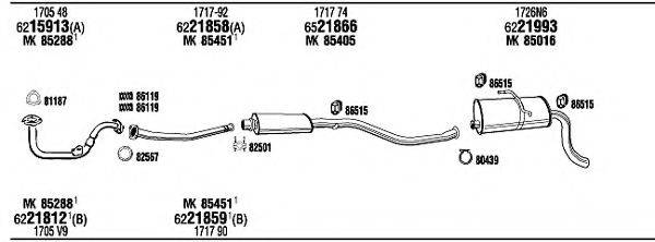 WALKER CIP05719 Система выпуска ОГ