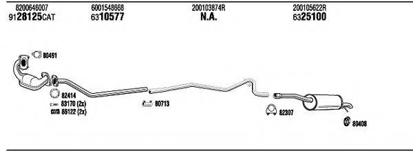 WALKER DCH31131 Система выпуска ОГ