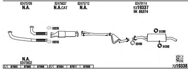 WALKER FI80033 Система выпуска ОГ