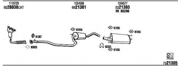 WALKER FO20296 Система выпуска ОГ