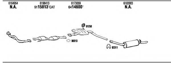 WALKER FO60341 Система выпуска ОГ