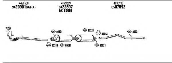 WALKER FO80163B Система выпуска ОГ