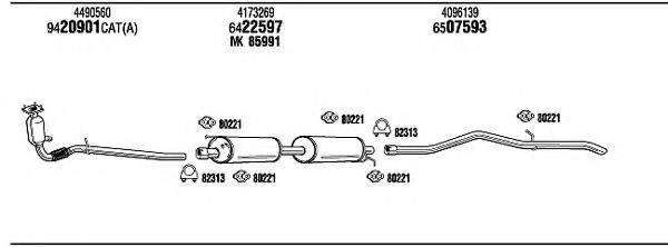 WALKER FO80164B Система выпуска ОГ