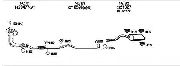 WALKER FOT12059A Система выпуска ОГ