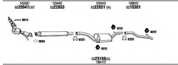 WALKER FOT17630 Система выпуска ОГ