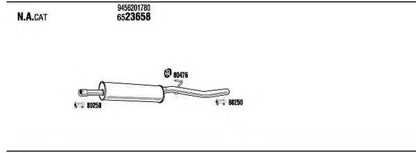 WALKER LNH16806 Система выпуска ОГ