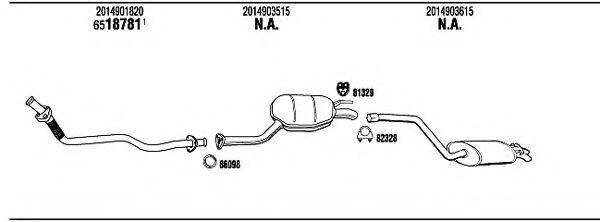 WALKER MB30027B Система выпуска ОГ