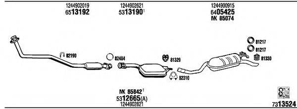 WALKER MB43307A Система выпуска ОГ