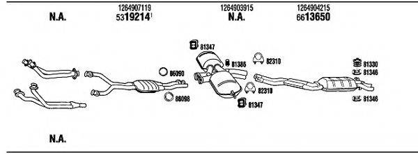 WALKER MB50030 Система выпуска ОГ