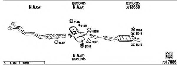 WALKER MB56002B Система выпуска ОГ