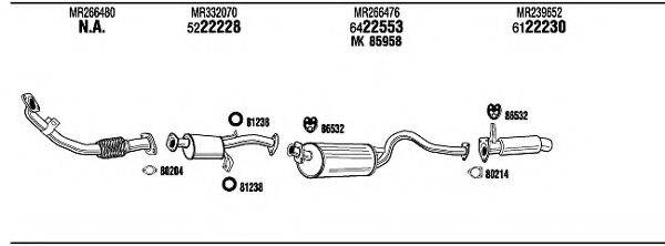 WALKER MI65540A Система выпуска ОГ