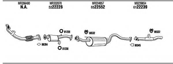 WALKER MI65540B Система выпуска ОГ