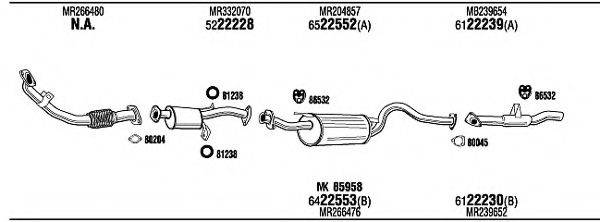 WALKER MI65541 Система выпуска ОГ