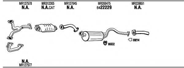 WALKER MI65550 Система выпуска ОГ