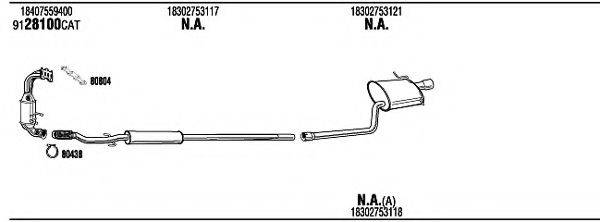 WALKER MNK33052 Система выпуска ОГ