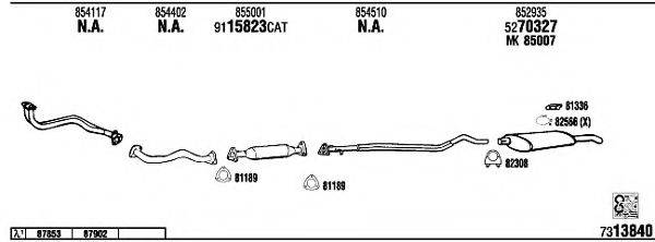 WALKER OP40138A Система выпуска ОГ