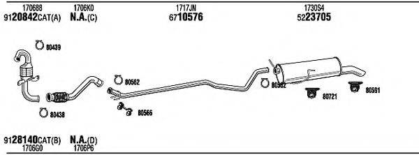 WALKER PEH23382A Система выпуска ОГ