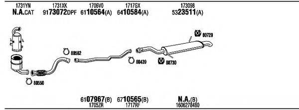 WALKER PEK05291AB Система выпуска ОГ