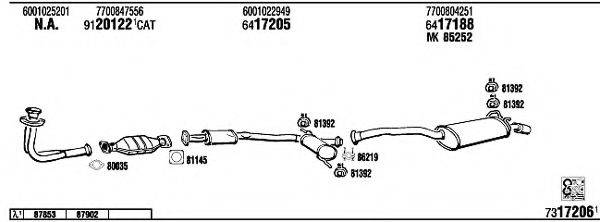 WALKER RE19034 Система выпуска ОГ