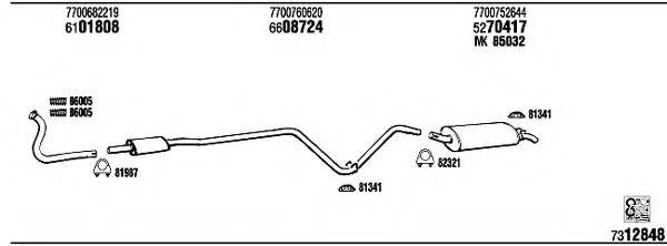 WALKER RE20122B Система выпуска ОГ