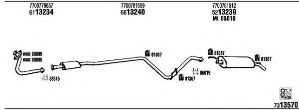 WALKER RE20133A Система выпуска ОГ