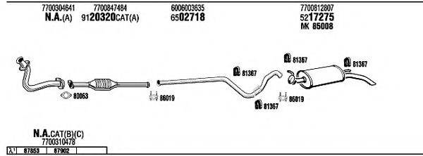 WALKER RE21058 Система выпуска ОГ