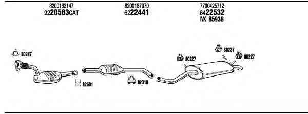 WALKER REH11484A Система выпуска ОГ