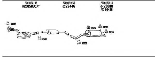 WALKER REH11484BB Система выпуска ОГ