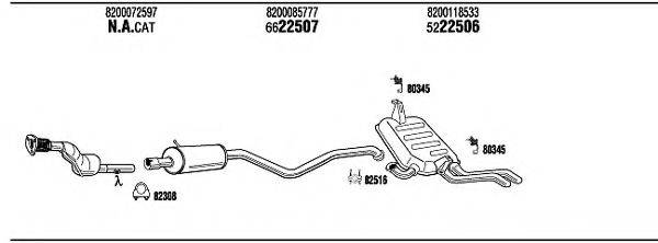 WALKER REH15773 Система выпуска ОГ