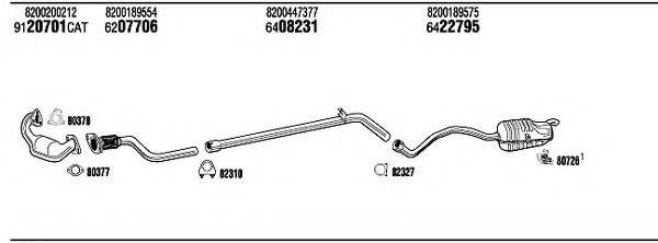 WALKER REH17734D Система выпуска ОГ