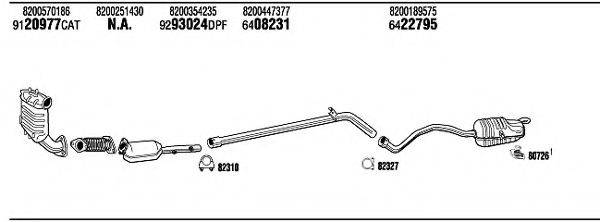 WALKER REH18787AA Система выпуска ОГ