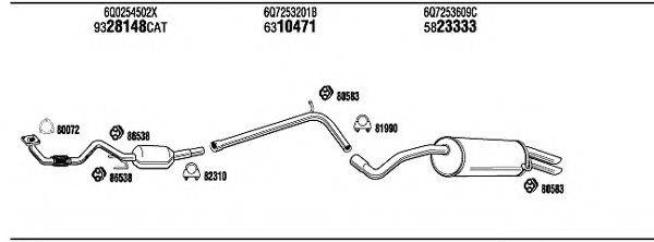 WALKER SKH10996 Система выпуска ОГ