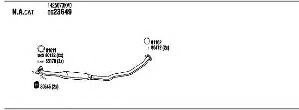 WALKER SZH00853 Система выпуска ОГ