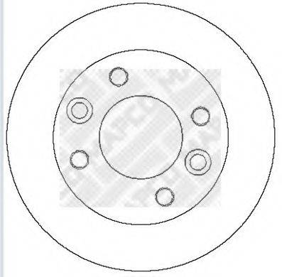 MAPCO 15282 Тормозной диск