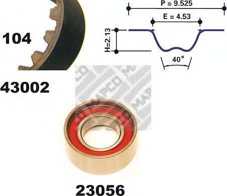 MAPCO 23002 Комплект ремня ГРМ