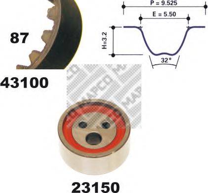 MAPCO 23100 Комплект ремня ГРМ