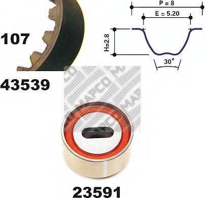 MAPCO 23539 Комплект ремня ГРМ