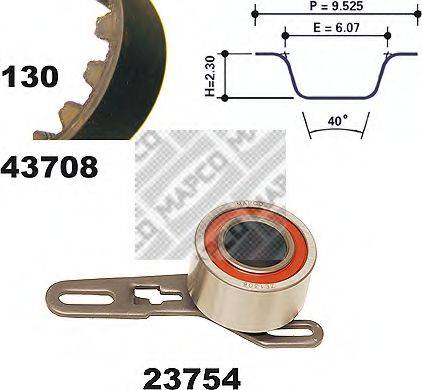 MAPCO 23708 Комплект ремня ГРМ