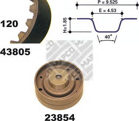 MAPCO 23805 Комплект ремня ГРМ