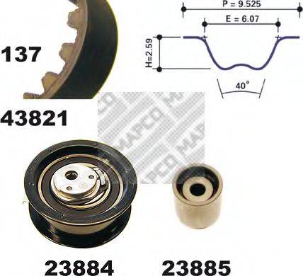 MAPCO 23821 Комплект ремня ГРМ