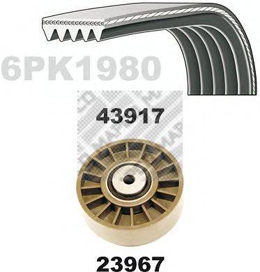 MAPCO 23917 Поликлиновой ременный комплект